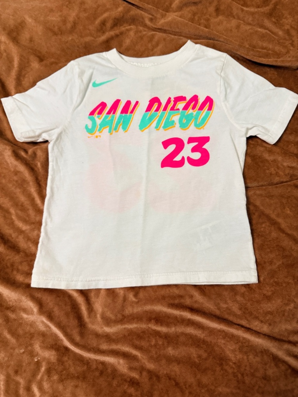 Nike White Kids San Diego Tatis 23 Tee 4T NWOT SD Padres Baseball MLB
